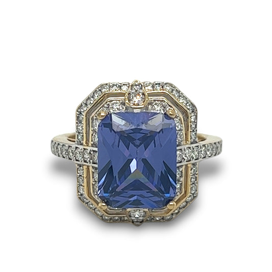 Lab-grown Sapphire Ring